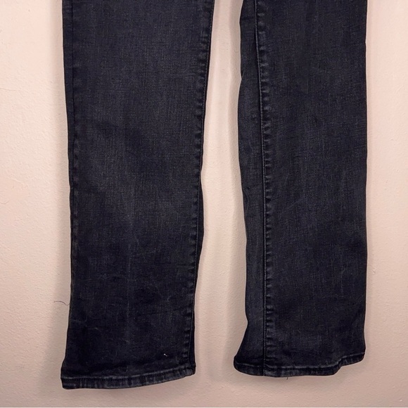 Size 8 Black Grey Bootcut Jeans  Cotton Blend Stretch Time And Tru Goth Punk - Picture 5 of 12